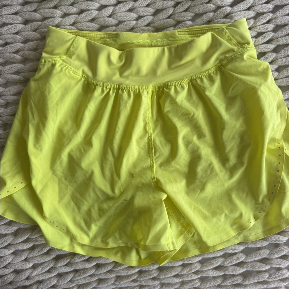 Lululemon Athletica Neon Yellow Athletic Shorts